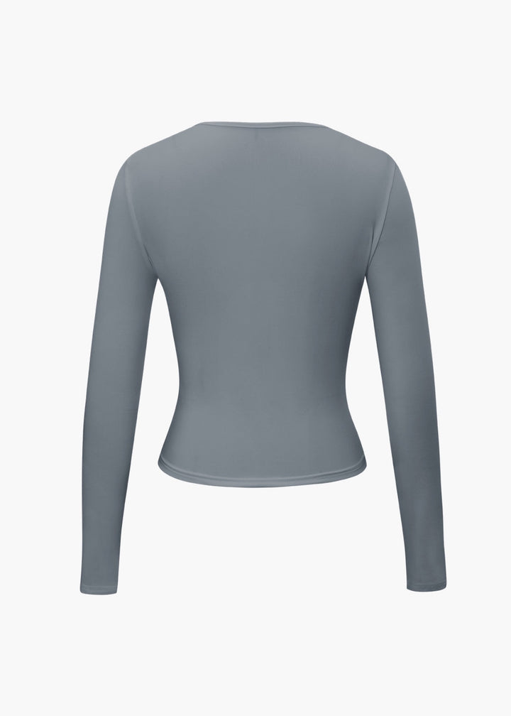 Basic Solid Long Sleeve Top