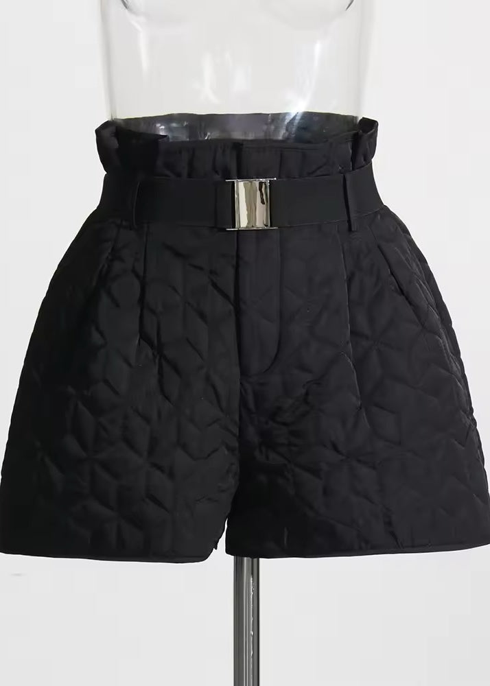 Chasity High-Waisted Stitched Shorts