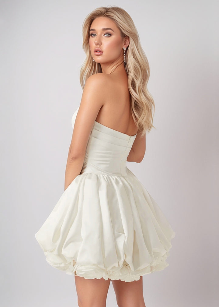 Ersilia Lush Hem Petal Decor Dress