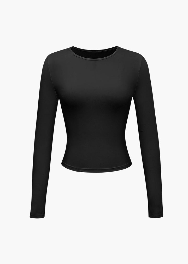 Basic Solid Long Sleeve Top