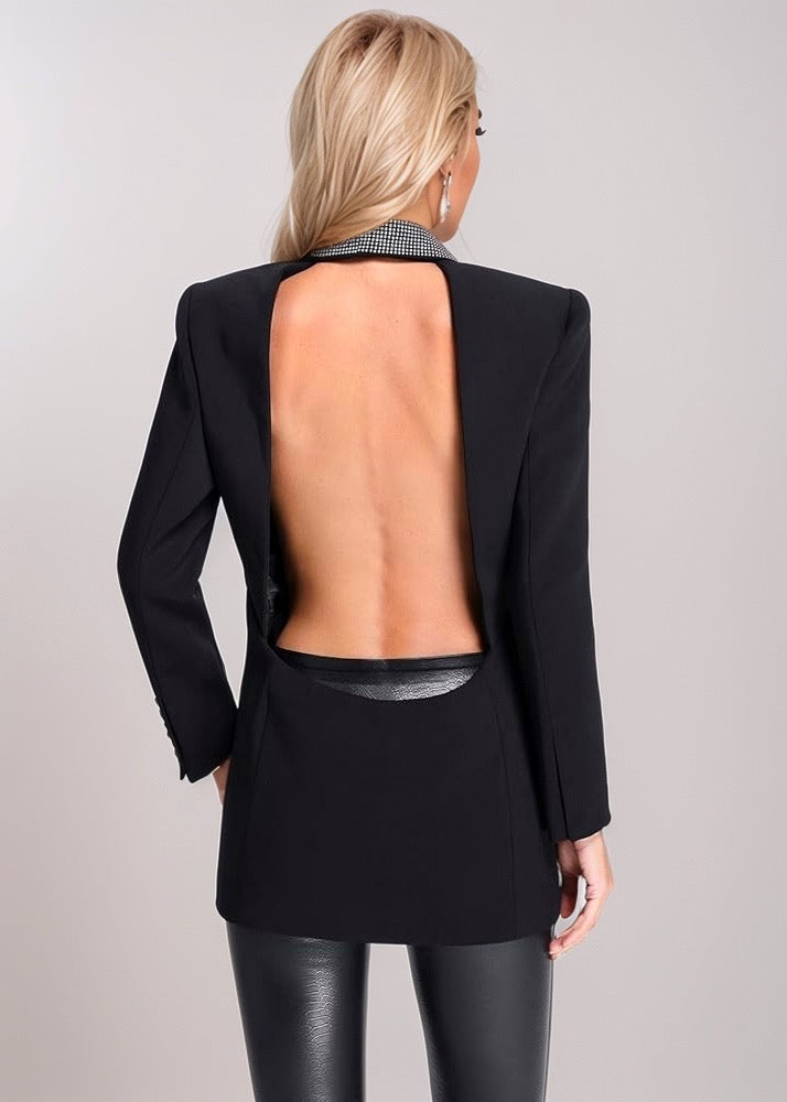 Rosemary Backless Blazer Dress