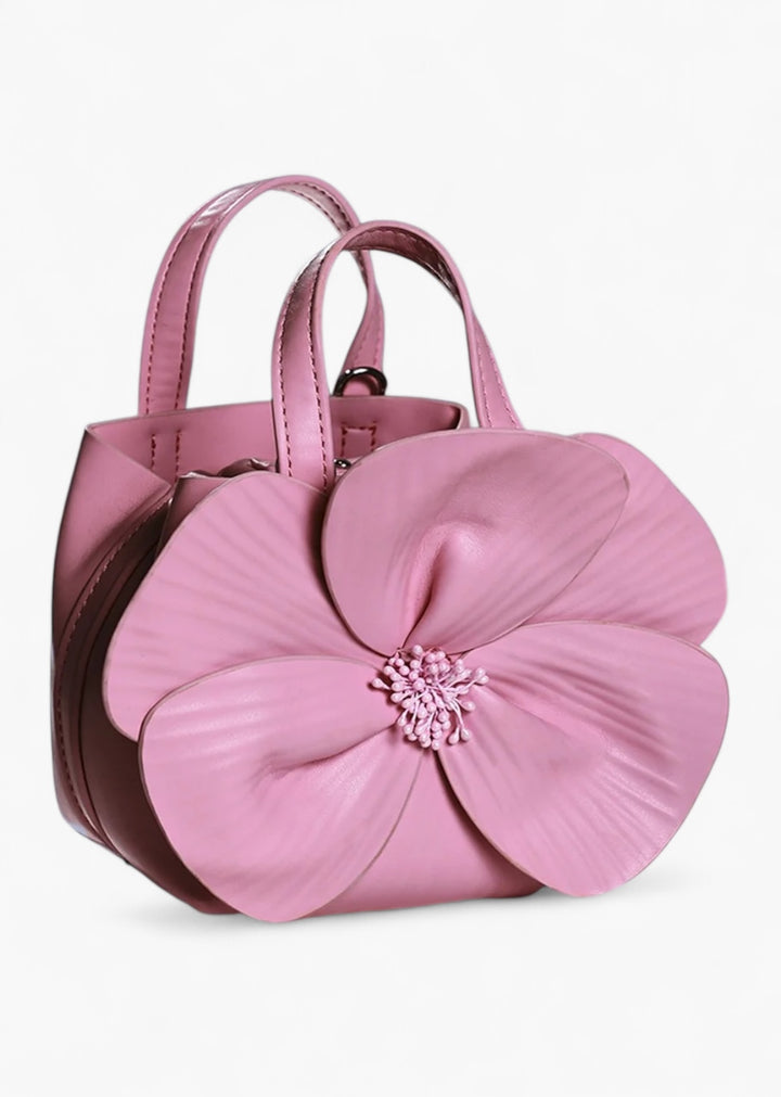 Faux Leather Floral Mini Bag