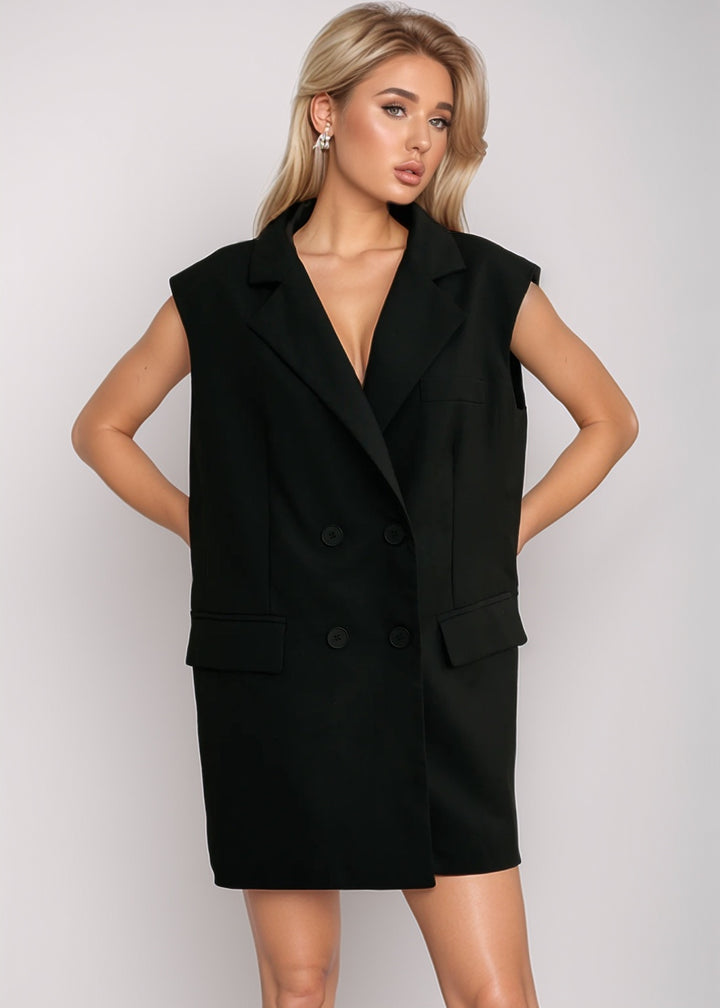 Akilina Loose Blazer-Style Dress