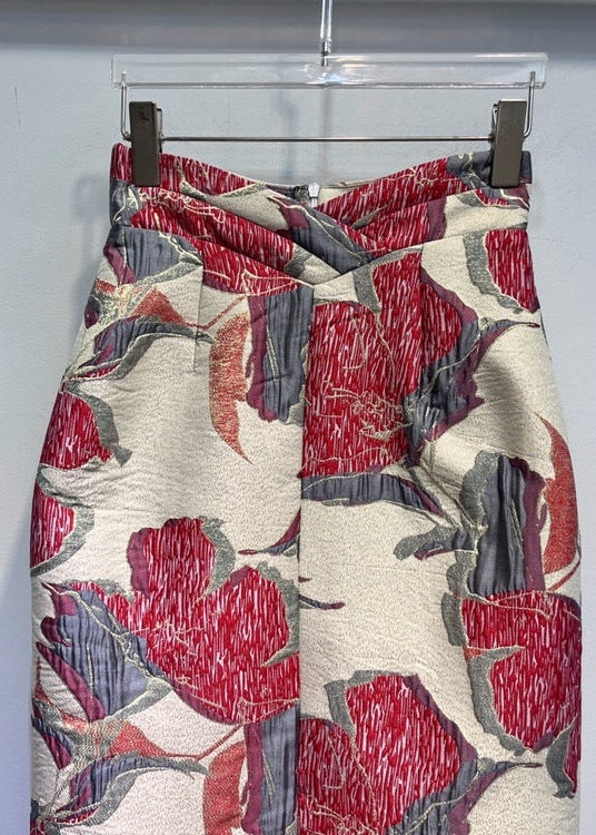 Adia Printed Midi Sheath Skirt