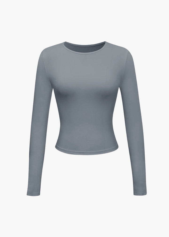 Basic Solid Long Sleeve Top