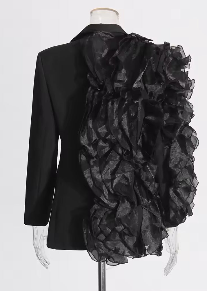 Luna Ruffle Decor Blazer