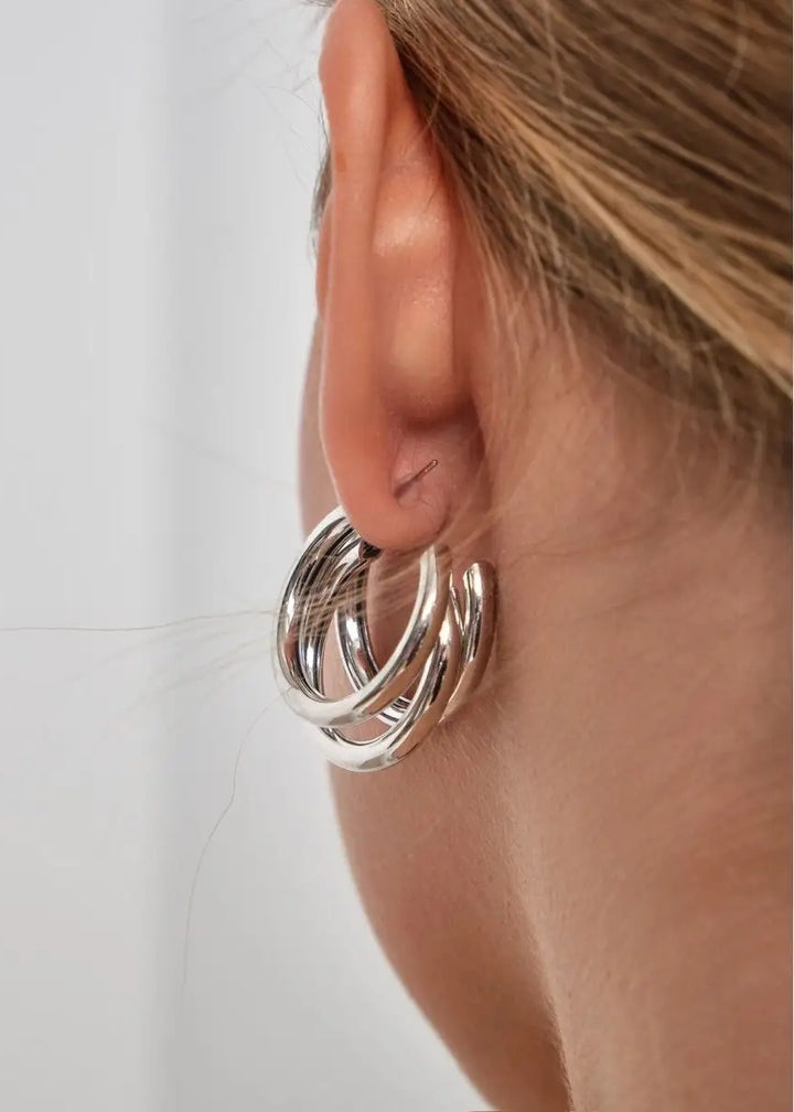 Triple Ring Earrings