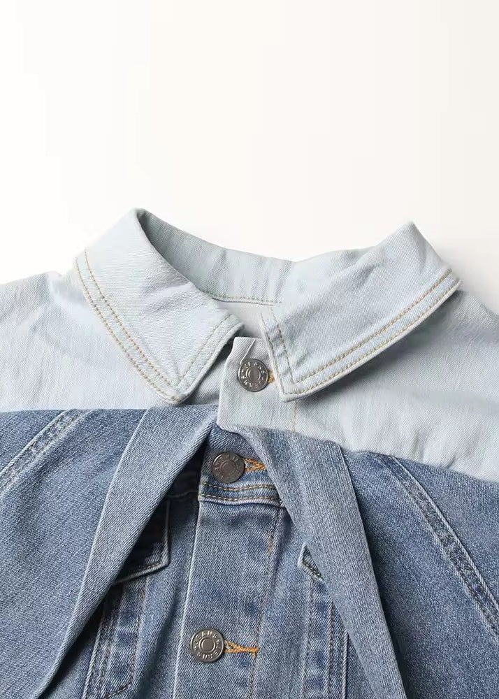 Dorotea Patchwork Denim Shirt