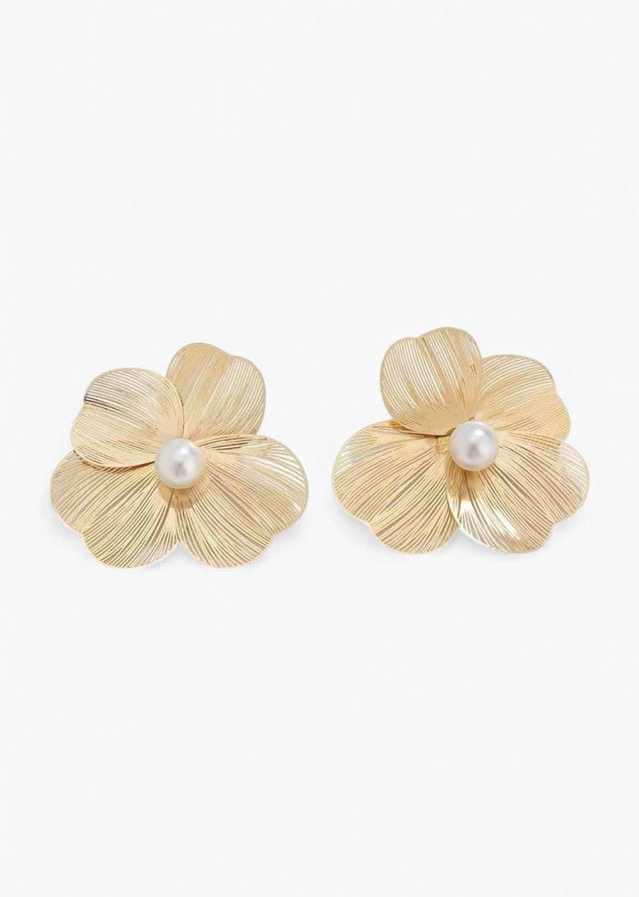 3D Floral Stud Earrings