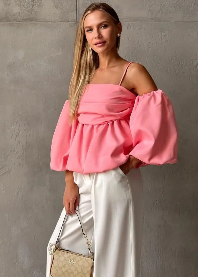 Off-Shoulder Puff Sleeve Top