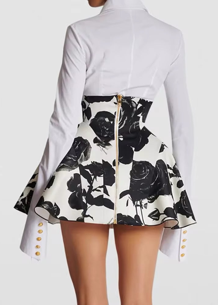 Marielle Floral Print Mini Skirt