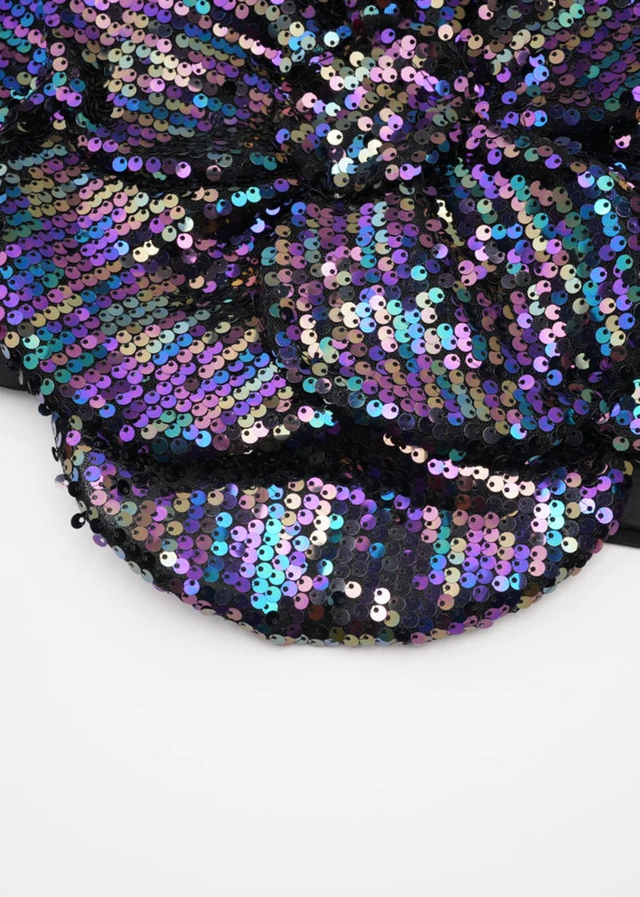 Halide 3D Floral Sequined Tube Top