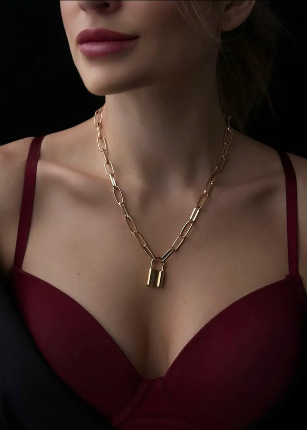 Padlock Link Chain Necklace