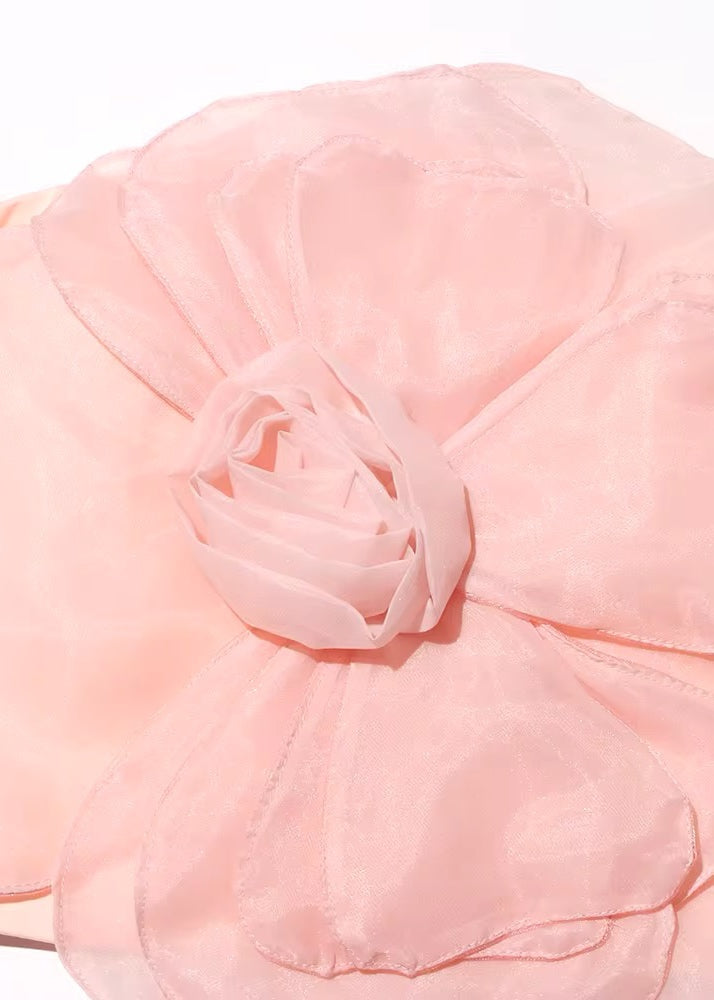 Prunella Organza Flower Decor Top