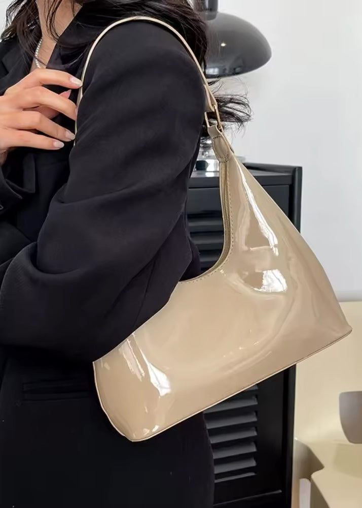 Patent Leather Shoulder Handheld Bag