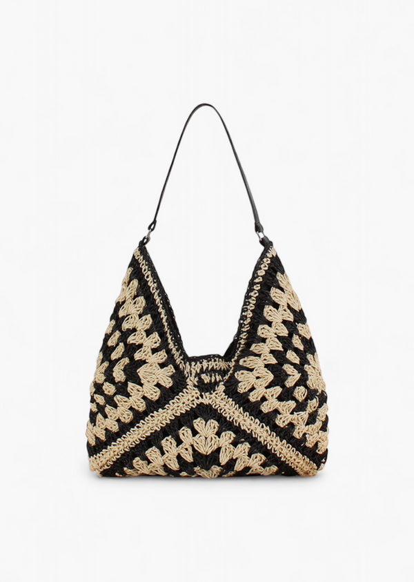 Crochet Tote Bag with Shoulder Strap