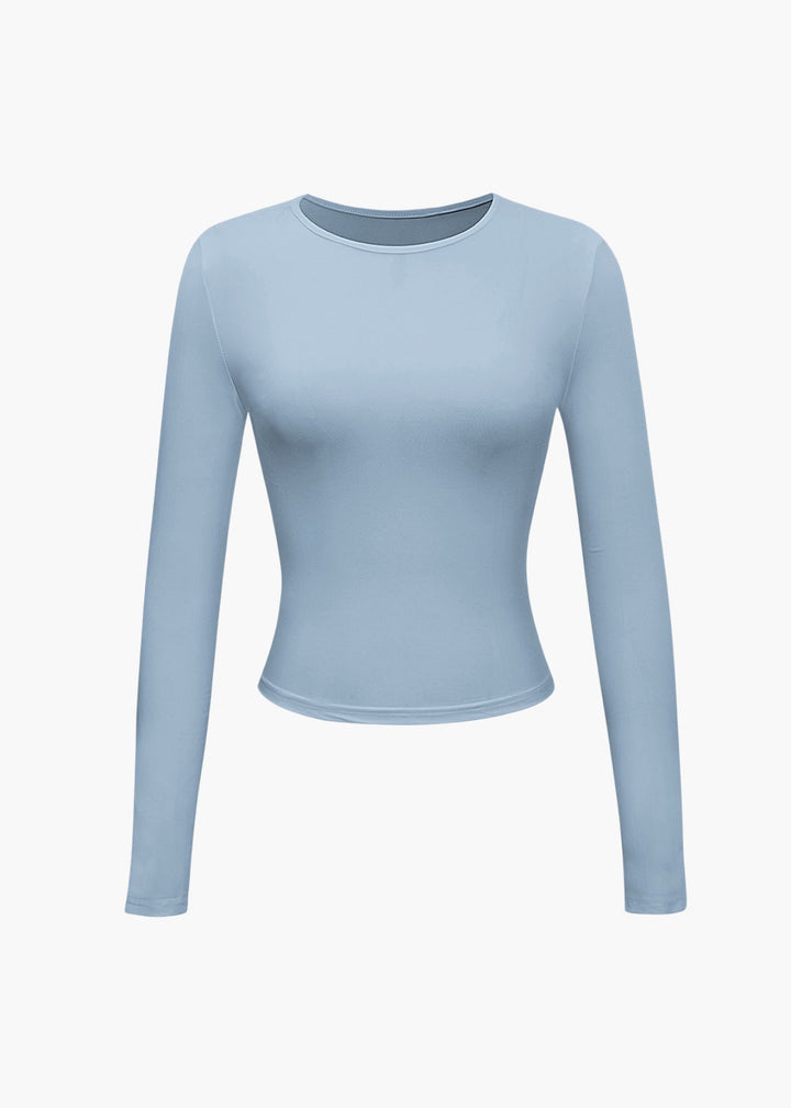 Basic Solid Long Sleeve Top