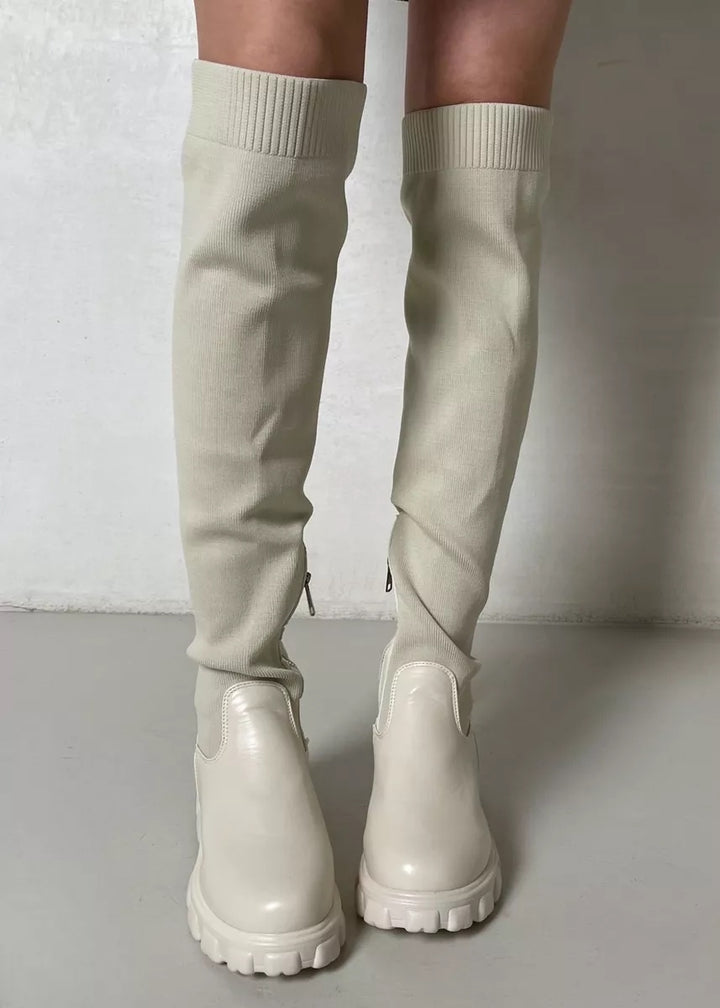 Round Toe Over-The-Knee Boots