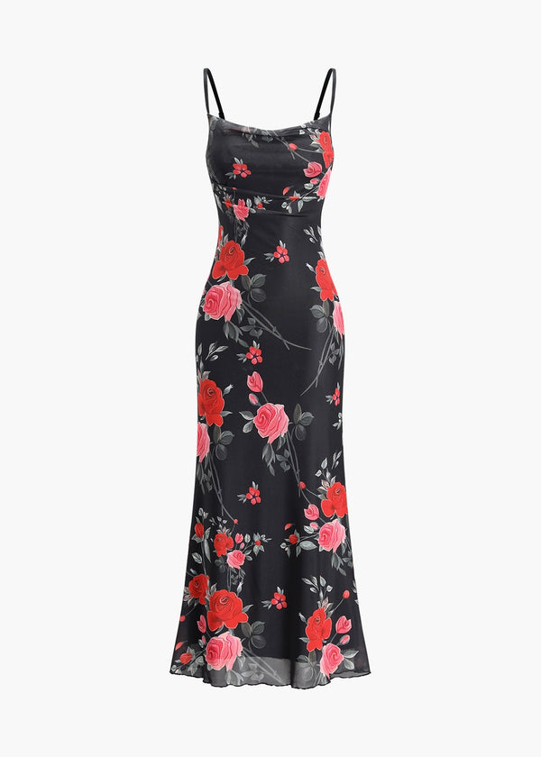 Floral Print Cami Maxi Dress