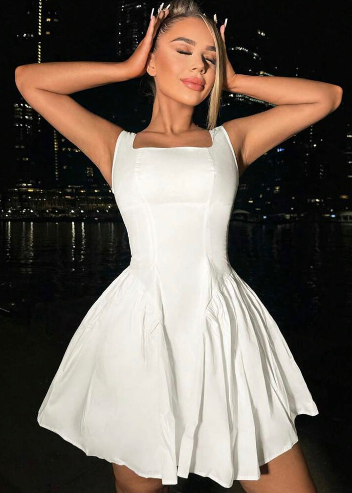 Backless Bow Tie Summer Mini Dress